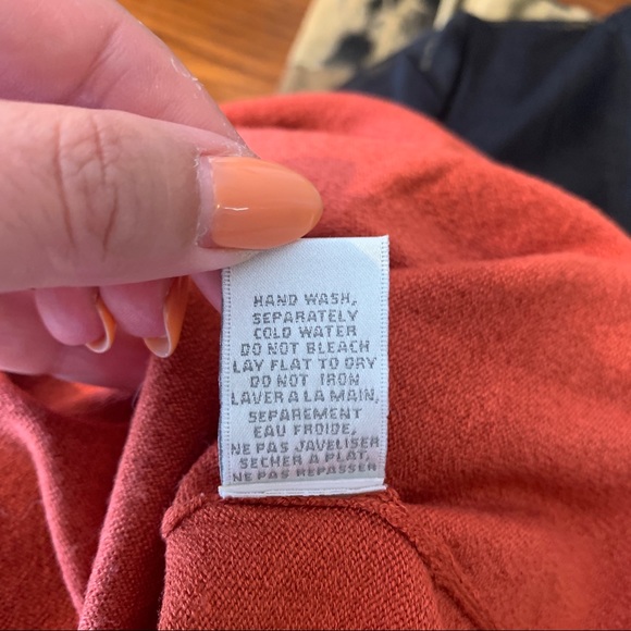 BNWT Amazing Burnt Orange Sleeveless Turtleneck Top Conrad C Size XL - Picture 6 of 9